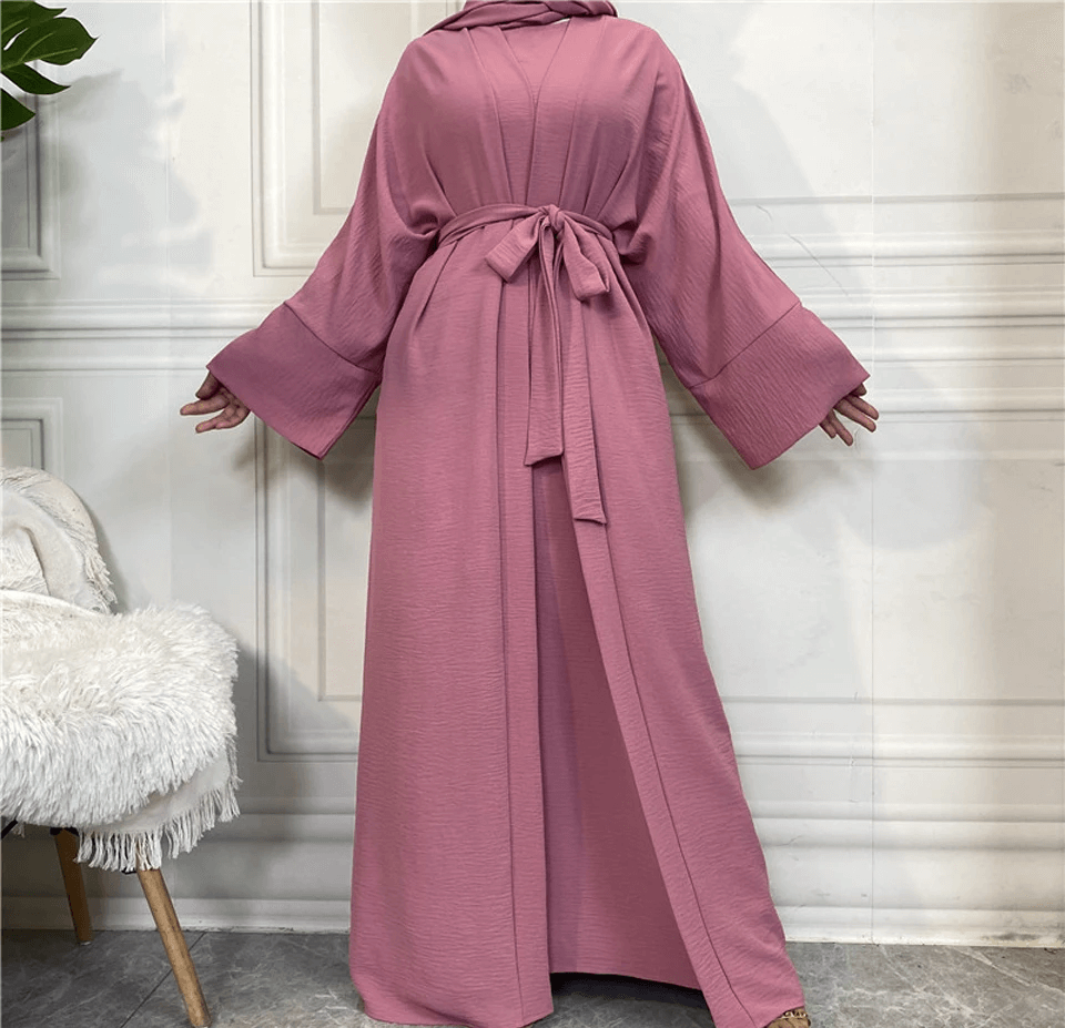 kimono dress abaya pink nearby As i promised, styled it for you , ., Layla Abaya