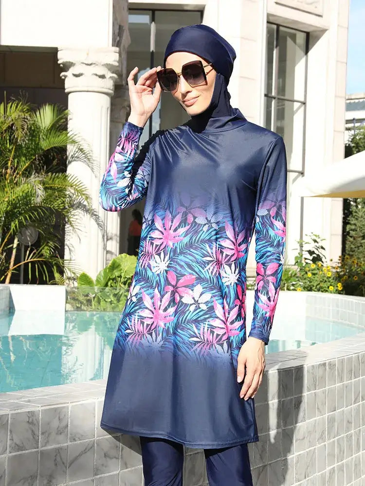 3/4PCS Burkini Swimsuit