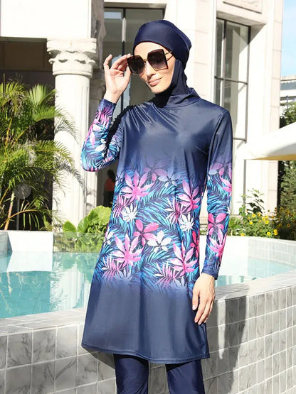 3/4PCS Burkini Swimsuit