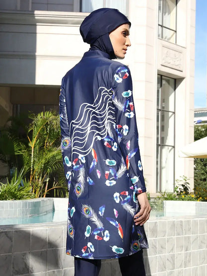 3/4PCS Burkini Swimsuit