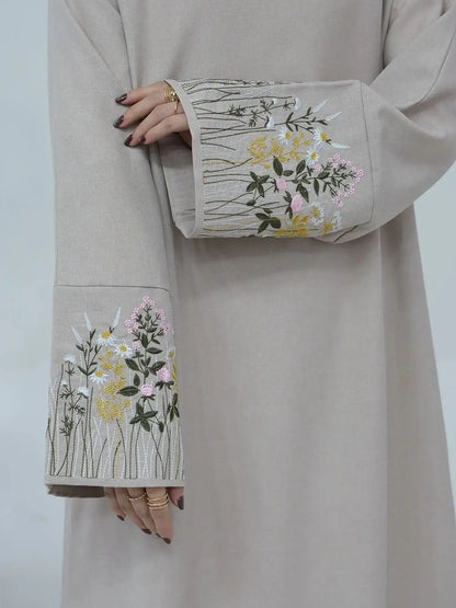 Flowers Embroidery Dress