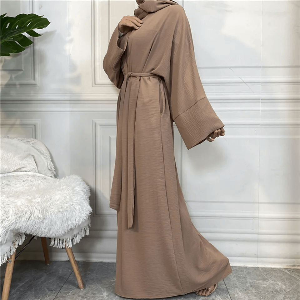 Abaya Kimono Robe - Brown